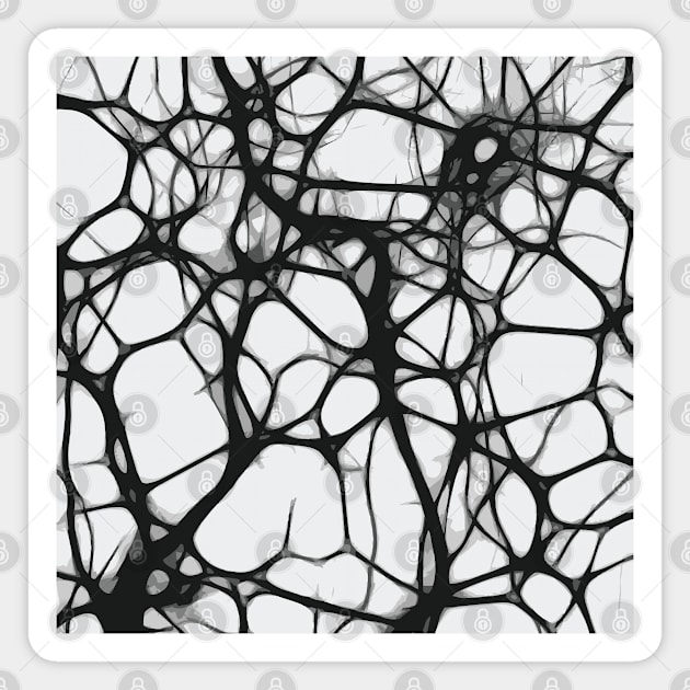 Neuron Web Magnet by TooCoolUnicorn